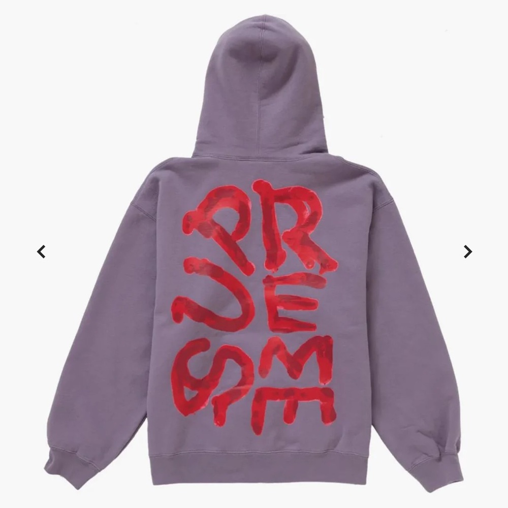 Supreme Paint Hooded Sweatshirt 'Dusty Purple'
